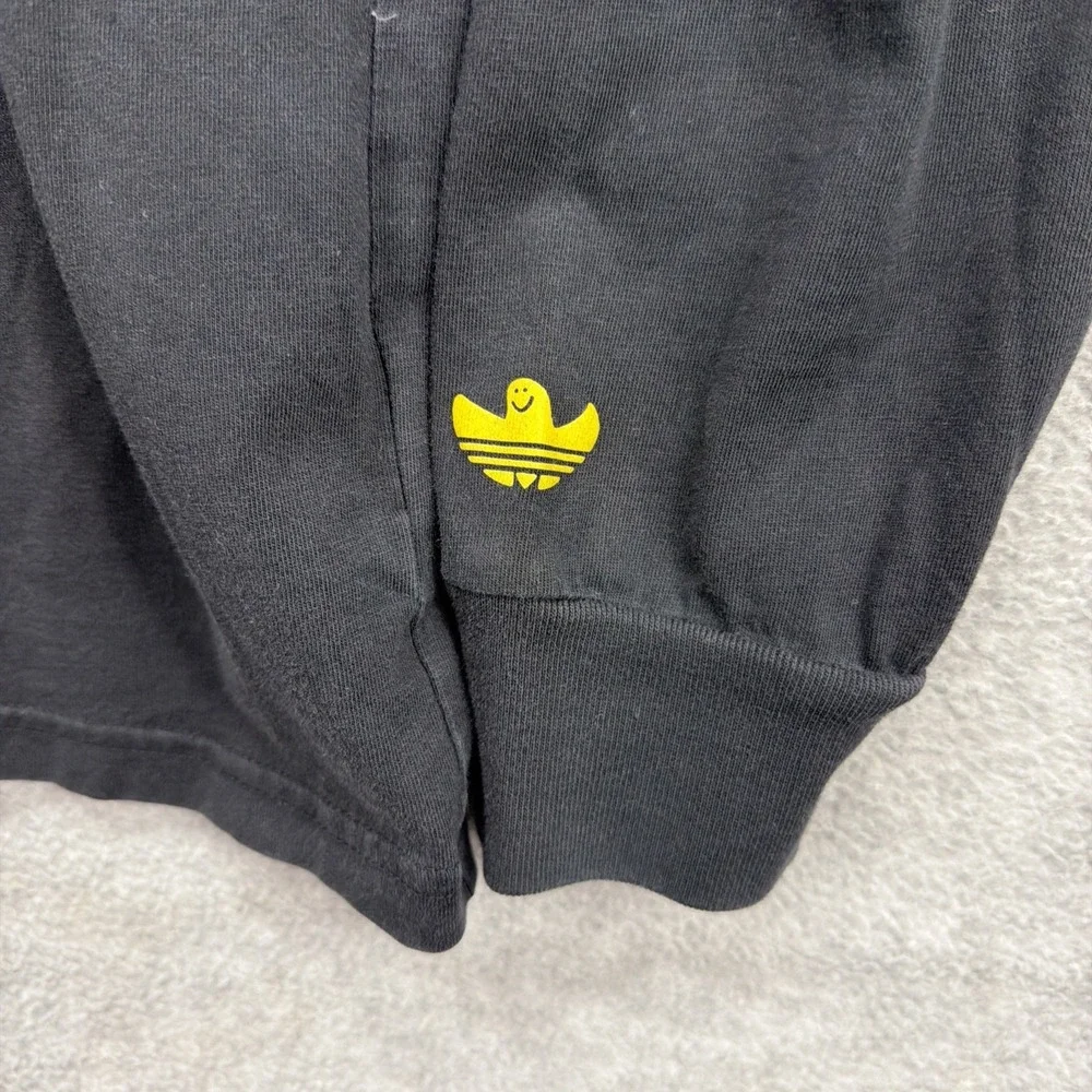 Adidas Mark Gonzales T Shirt Mens Small Black Shmoofoil Painted‎ Long Sleeve Tee